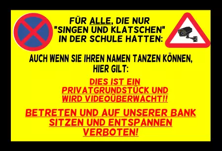 WarnschildWarnung - Zutritt verboten Für Alle, die nur 
