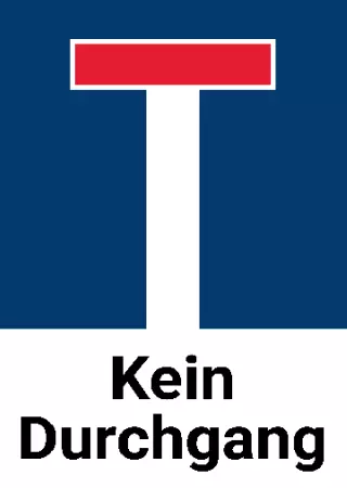 Warnschild Warnung - Zutritt verboten Kein Durchgang Bild