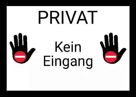 Warnschild Warnung - Zutritt verboten Kein Eingang Bild
